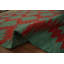 Tapis turc vert en laine vert moderne 11 x 14