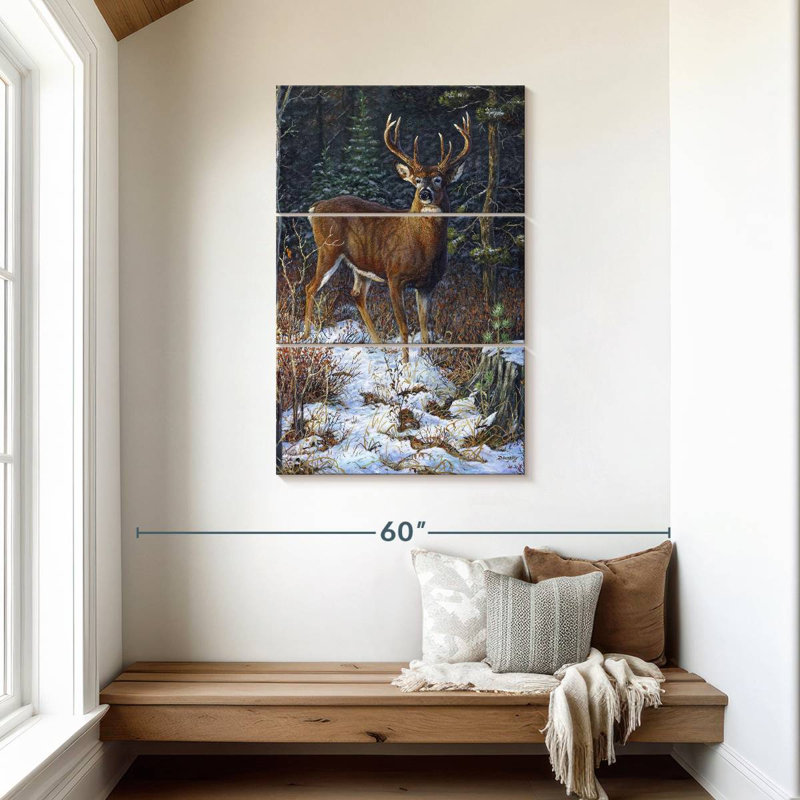 Last Light - Whitetail, 45" H x 28" W