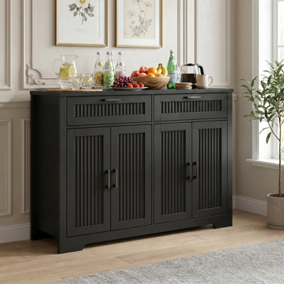 Modern Farmhouse 47.2" Sideboard with Adjustable Shelves