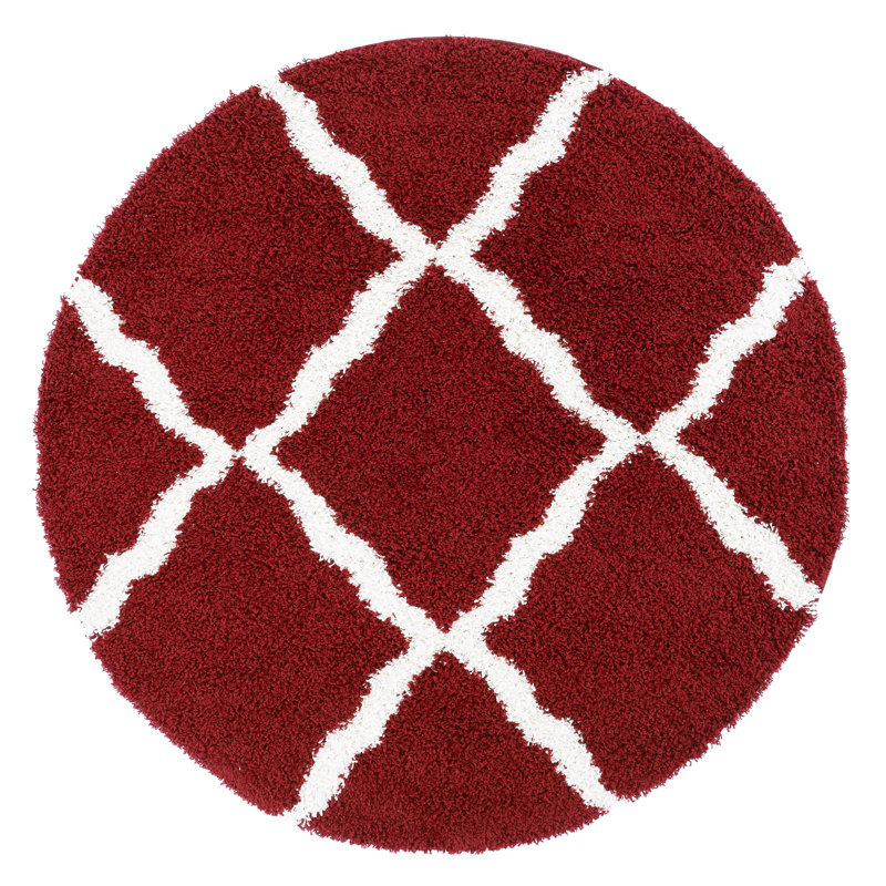 Sgd-Dallas Shag Performance Geometric Rug, Round 6'