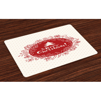 Migdalia Christmas Sketchy Doodles Placemat