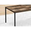 Moderne à 3 tables: tables basses et 2 tables de bout avec stratifié brun récupéré, aspect contemporain