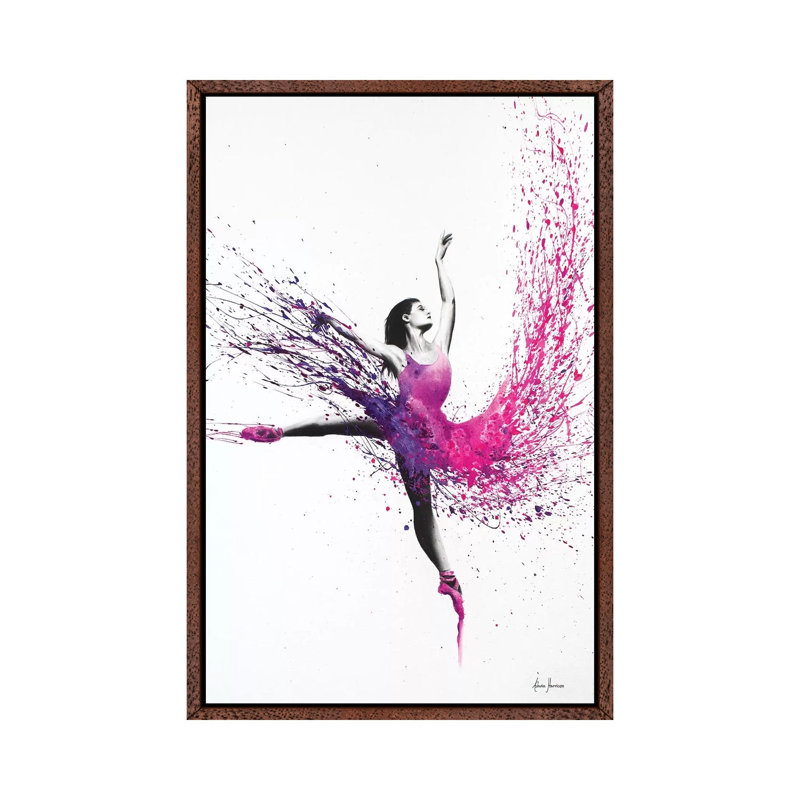 Love Dreams by Ashvin Harrison - Print on Canvas, 152.5 cm H x 101.5 cm W, Classic Brown Wood Framed