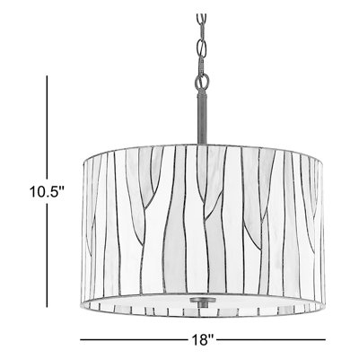 Lustre tambour 3 lumières Mccant