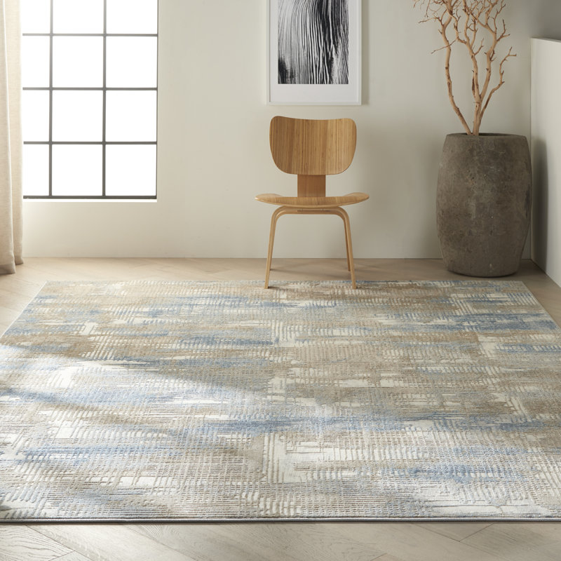 Rush Abstract Area Rug, Rectangle 122cm x 183cm