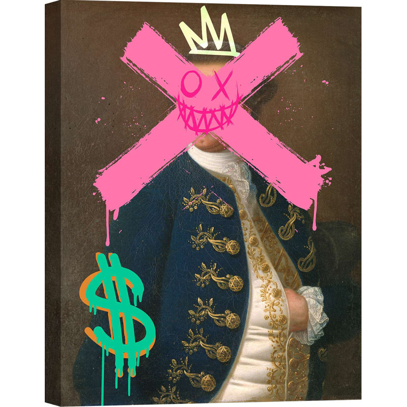 Pop And Funny Portraits Of Ladies And Knights, The Duke by Eric Chestier - Wrapped Canvas Print, 100cm H x 70cm W