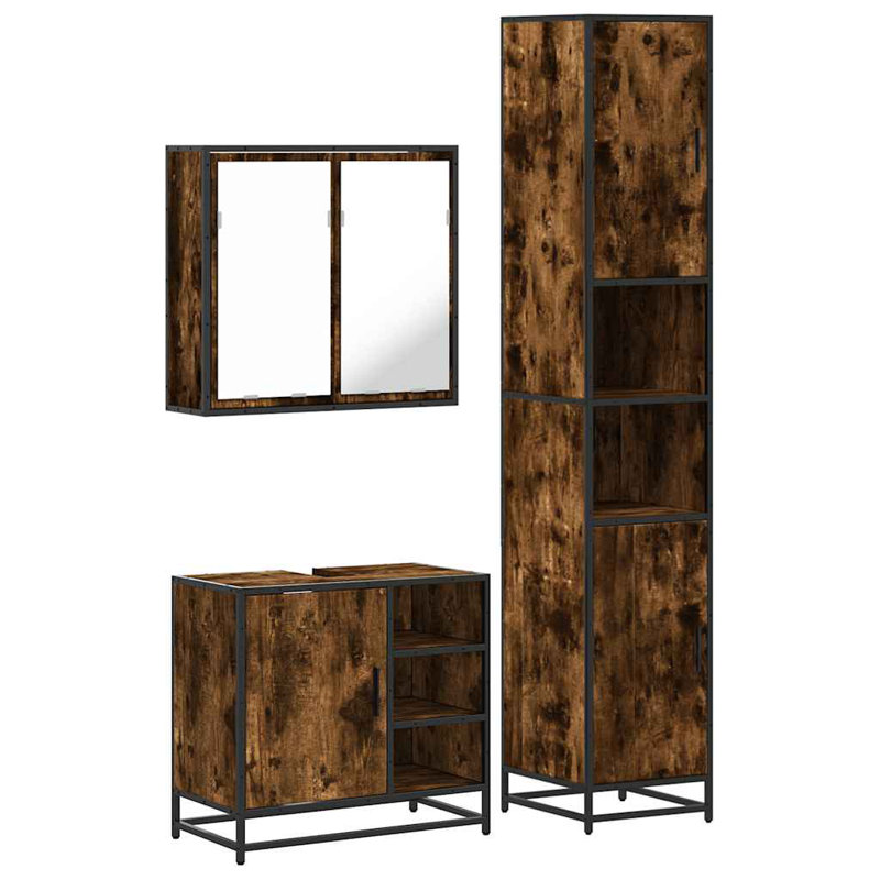 Amauriah Bathroom Furniture Suite, Dark Wood