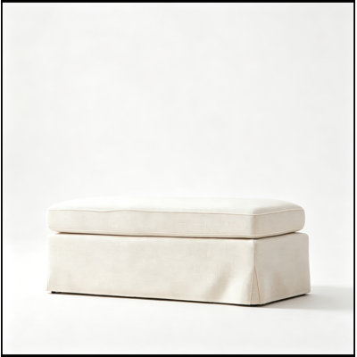 Banc rembourré en chenille avec rangement rabattable