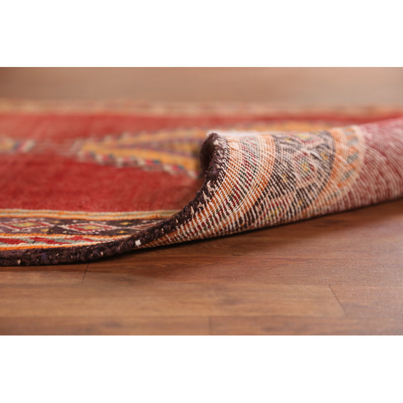 Tapis traditionnel géométrique en laine 4 x 8