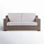 Manhattan 66.93'' Metal Outdoor Loveseat