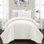 Ensemble de courtepointe standard moderne et contemporaine en coton à motif de losange Ava Diamond-309619566-382391944