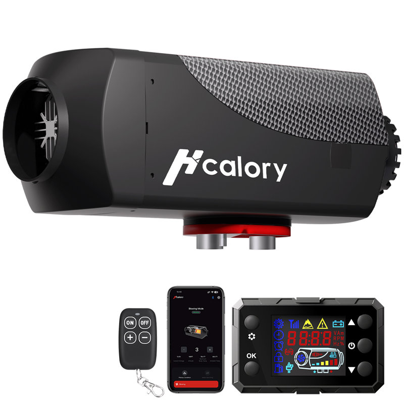 Space Heater, 12V 5KW Diesel Air Heater Portable with Bluetooth Remote Control & Smart APP, 10L Fuel Tank
