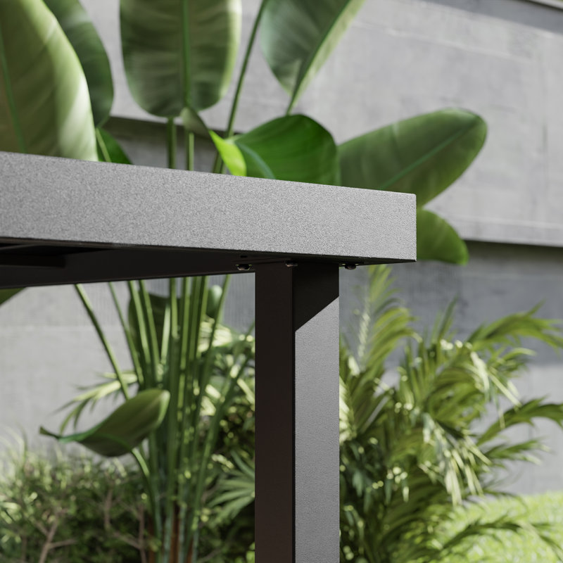 Rectangular Steel Outdoor Dining Table