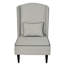 Pastel Upholstered Wingback Chair