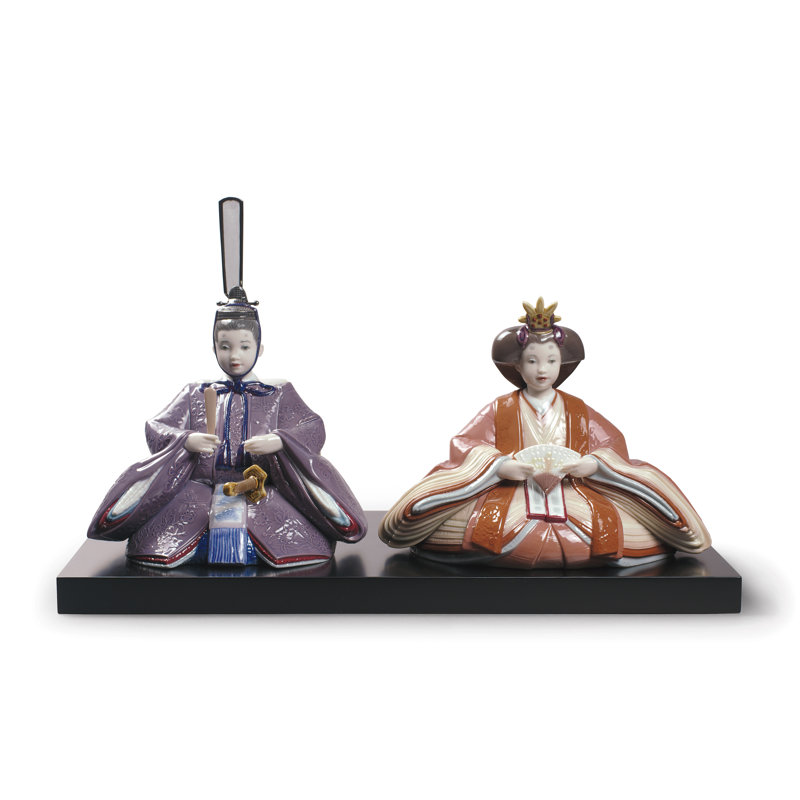 Figurine de poupées Hina, Mauve / rose / orange