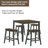 Haikey 4 - Person Four Leg Dining Set-1453415662-1353094942
