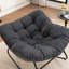 Chaise d'appoint berçante rembourrée Chenille-1979175390