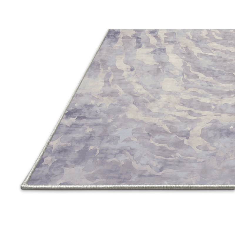 Silky Soft Plush White Area Rug, Square 5'