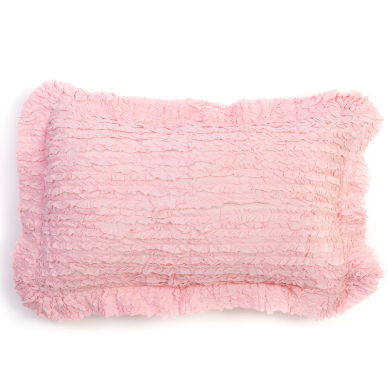 Coussin en coton Laudy, Petit, Rose