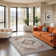 Machine Woven Blue/Brown/Grey Indoor Rug