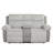 Jeya Manual Reclining Loveseat with Console, USB and LED Glow, Gray Fabric