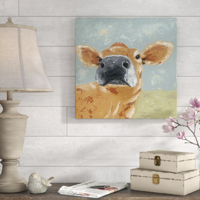 Farm Life-Cow by Jade Reynolds - Painting