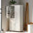 Tall Bathroom Floor Storage Cabinet-494500552