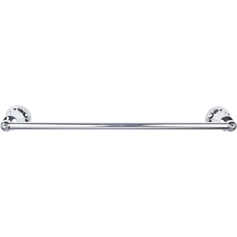 Hudson Bath Single 20 1/4" Wall Mounted  Towel Bar, Polished Chrome