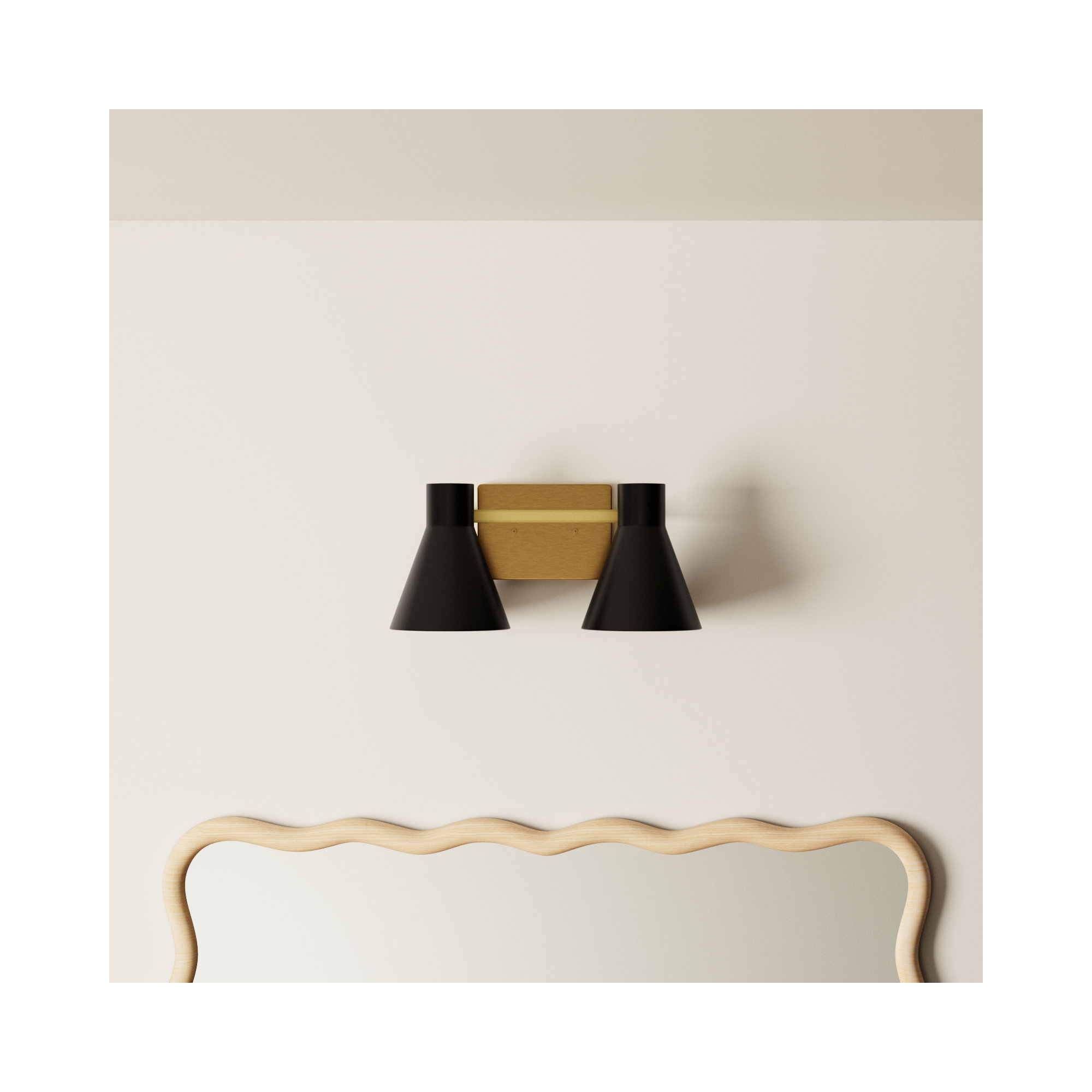 Byers 2 - Light Dimmable Vanity Light, Gold, No