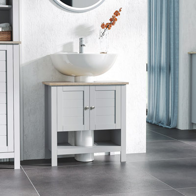 Armoire de rangement réglable en MDF pour salle de bain moderne