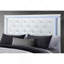 ADALID WHITE QUEEN BED WITH LED