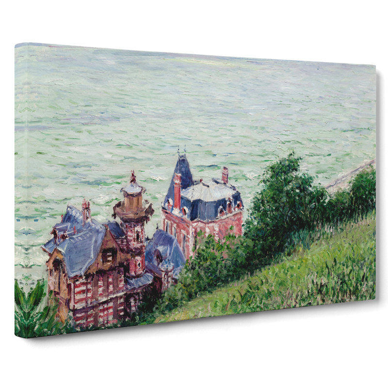 Villas At Trouville by Gustave Caillebotte - Wrapped Canvas Painting, 35cm H x 50cm W x 3cm D