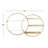 5 Piece Circle Metal Accent Shelf