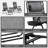 Zero Gravity Chair Set With Side Table, Folding Reclining Chair With Cupholders & Pillows, Adjustable Lounge Chair For Pool, Backyard, Lawn, Beach-1395064490