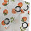 Rideau décoratif à œillets orange brûlé à 2 panneaux, 50 po x 96 po, vert fougère orange brûlé-106350537