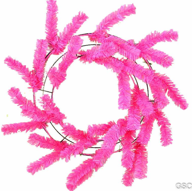 Couronne en métal 24 po, H 24 po x l 24 po x P 2,5 po, Rose