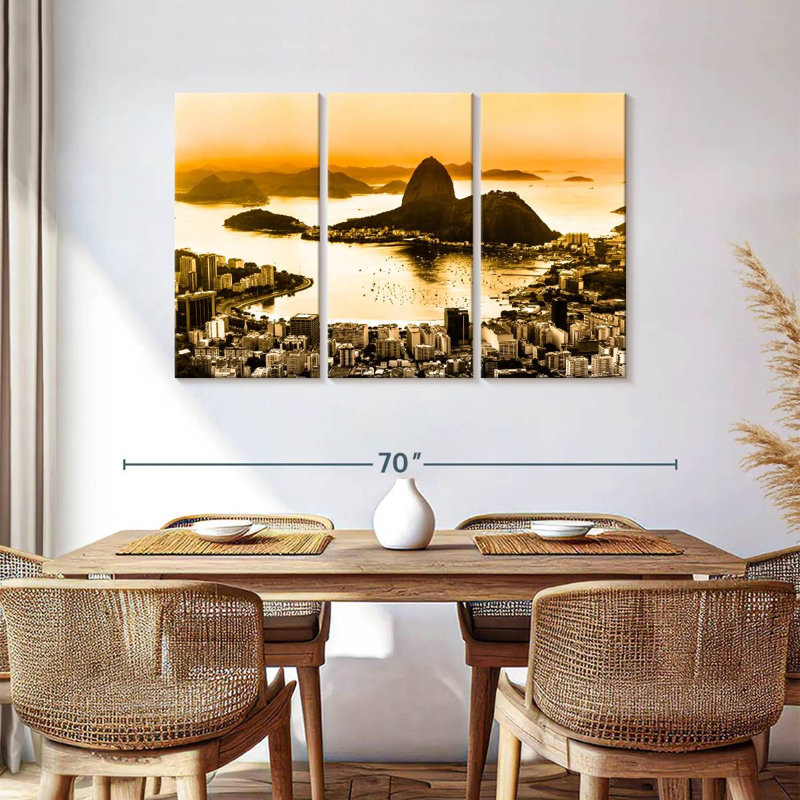 Paysage urbain Sebbie Rio De Janeiro, H 36 po x l 57 po