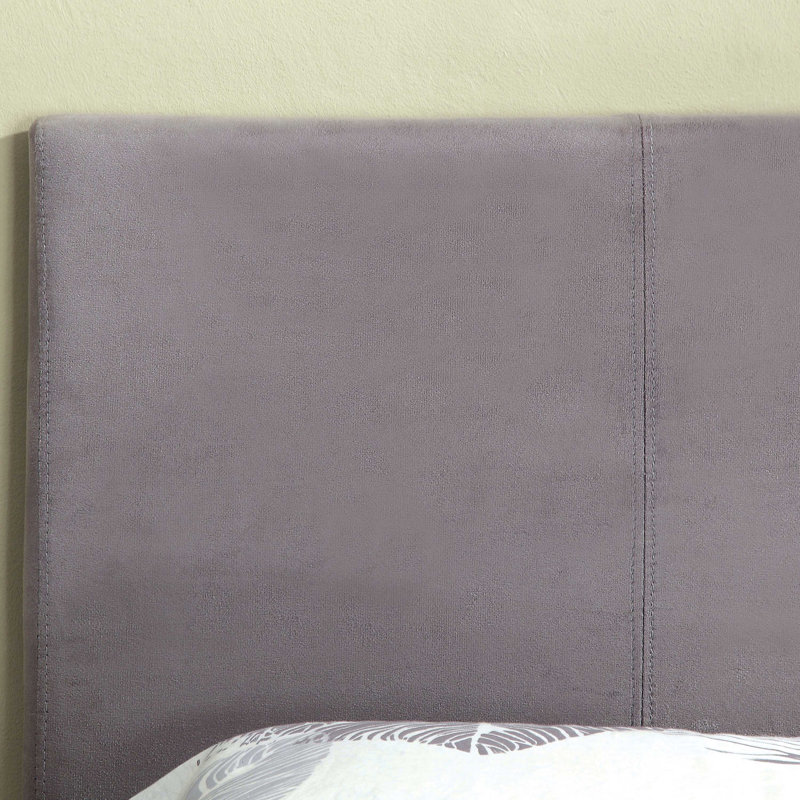 Keilianys Upholstered Low Profile Platform Bed, Full, Gray