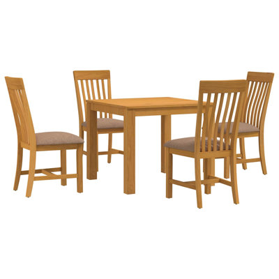 4 -Person Oak Solid Wood Dining Set