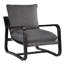 Chaise Sling avec coussin d'assise réversible 100% tissu de couleur gris anthracite et bronze-539070682