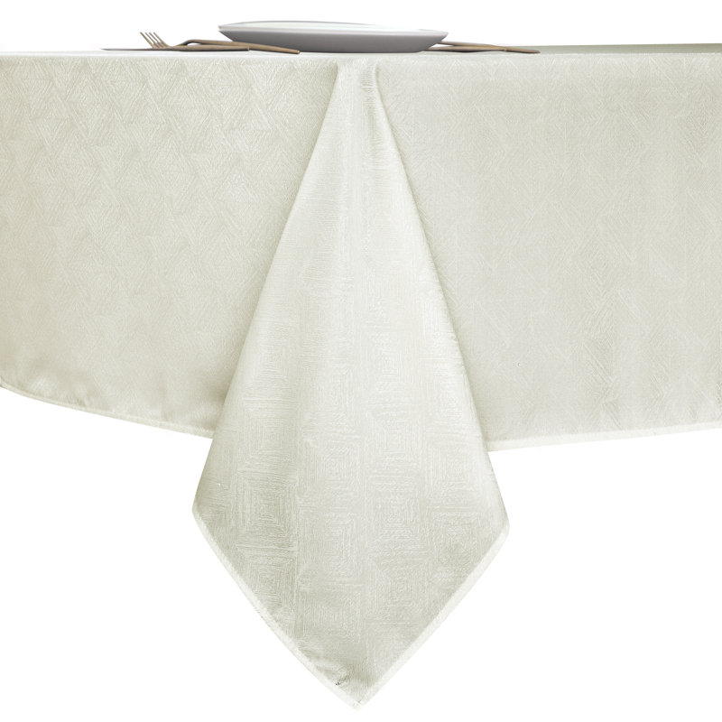 Nappe de couleur unie Dammon, Beige, L 104 po x l 60 po