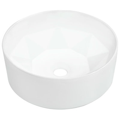 Belfry Bathroom Casperson 360mm L x 360mm W Ceramic Circular Sink