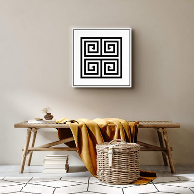 " 3D Effect Optical Illusion Line Art Squares Abstract Shapes Minimalism Alternative Dramatic Dark "