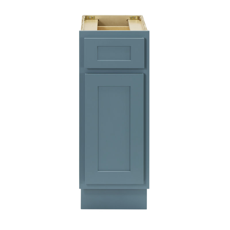 Base de meuble-lavabo simple Heyward, H 32,5 po x l 12 po x P 21 po, Bleu-vert