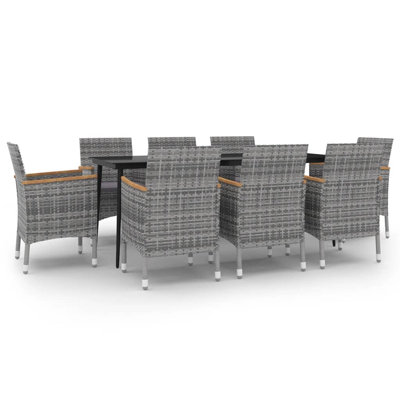 Nikaiyah Rectangular 8 - Person 78.7" Long Dining Set with Cushions