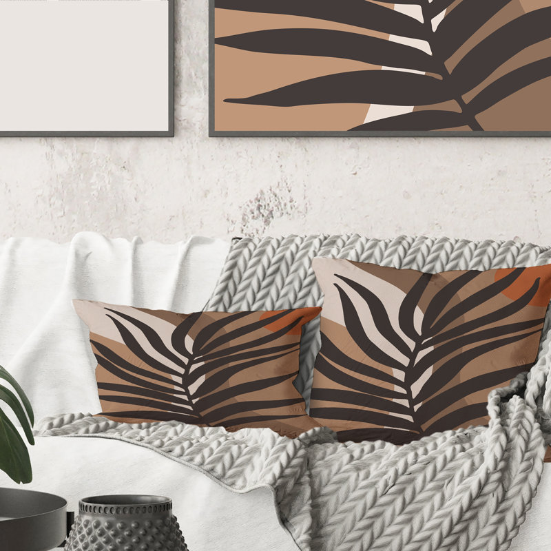 Housse et insert de coussin tropical Tropical Silhouettes and Shapes II