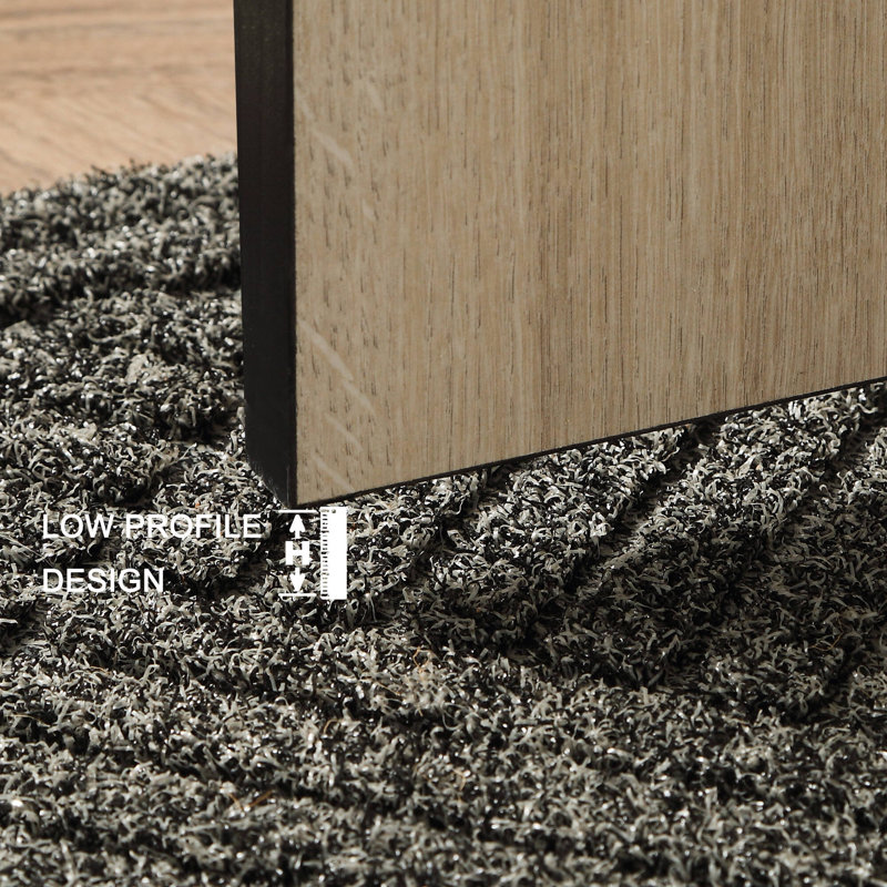 Tapis de porte intérieur antidérapant Owasso, L 15 po x L 24 po, Brun