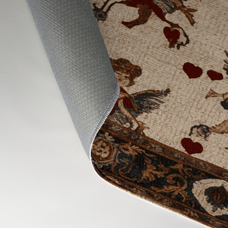 Tapis d'intérieur et d'extérieur brun français, Rectangulaire 3 pi x 5 pi