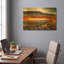 Tableau mural en métal doré « Sunset Canyon » de luxe, 61 x 41 cm-503365588
