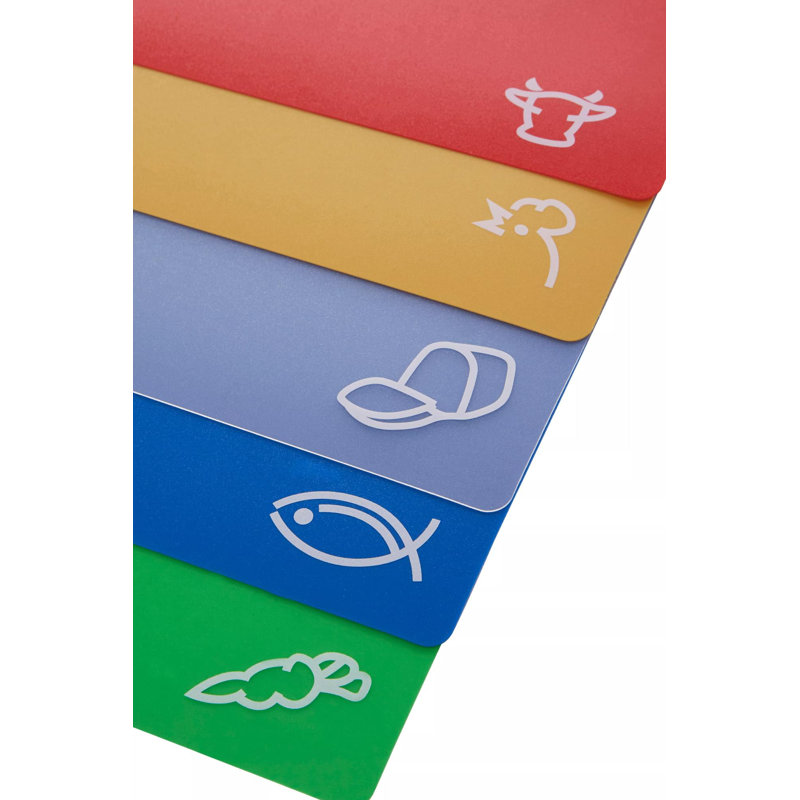 Ahzaria 5-Piece Plastic Chopping Board Set